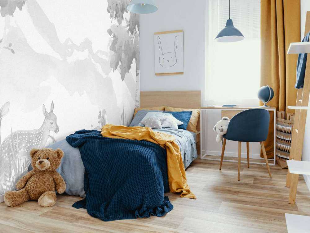 Cervi in tonalità di grigio