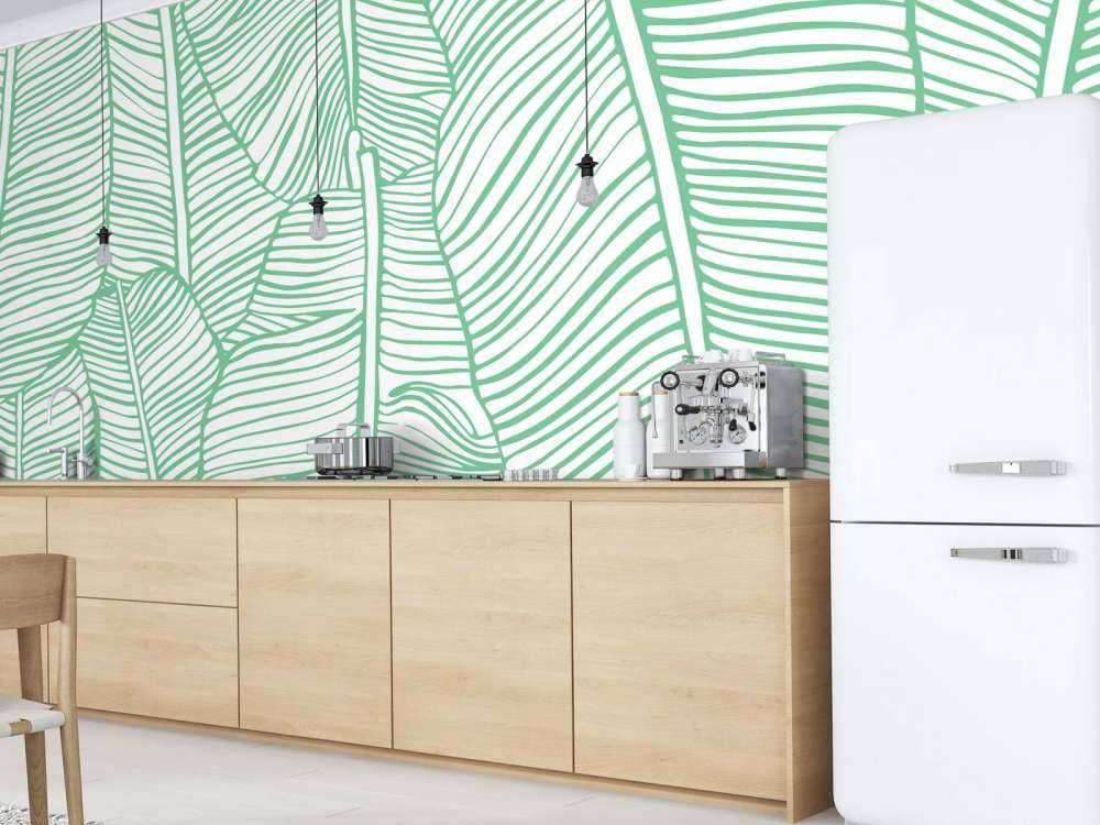 Modello a foglia verde