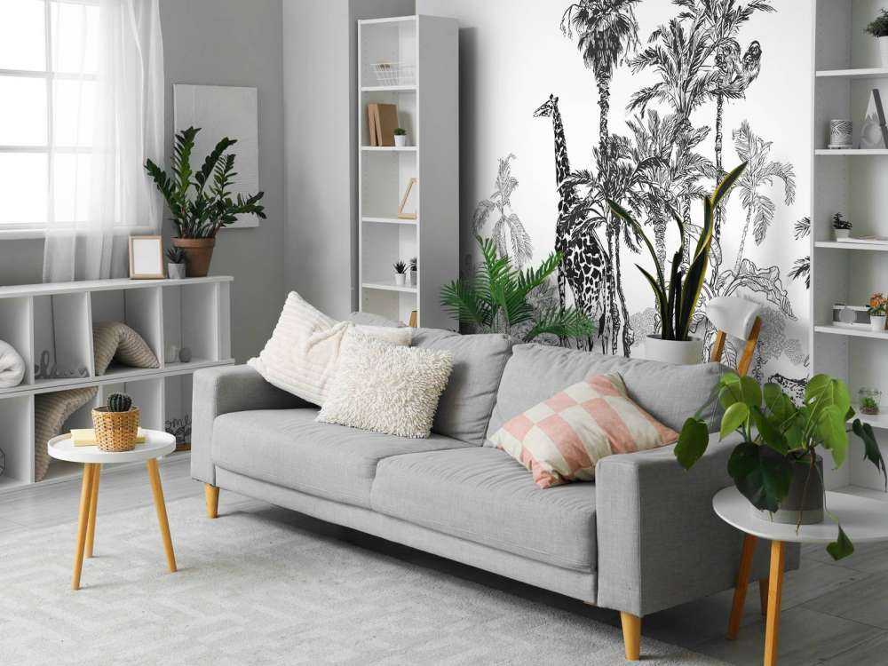 Animali abbozzati nella giungla