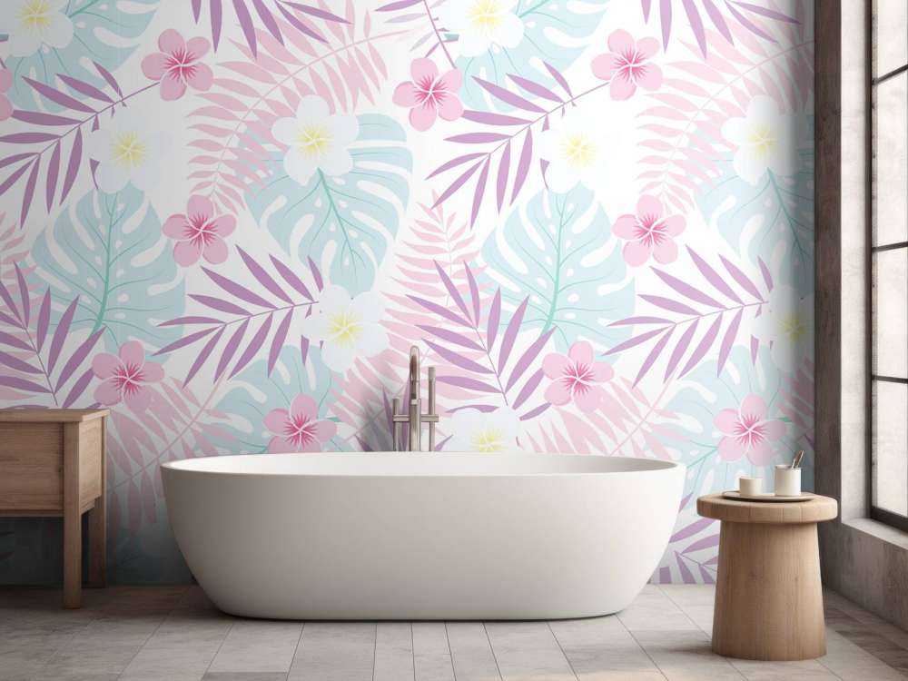 Fiori e foglie pastello