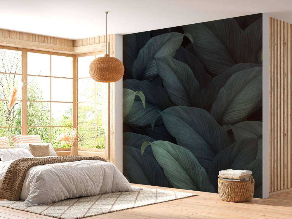 Foglie verdi tropicali