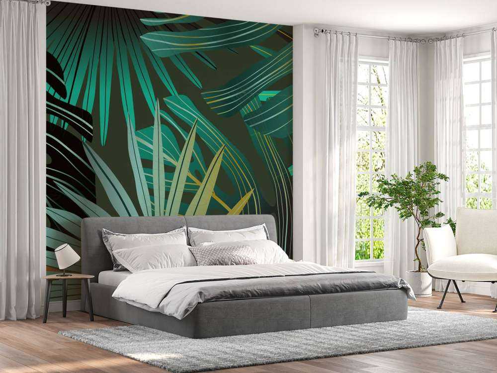 Panorama foglie tropicali