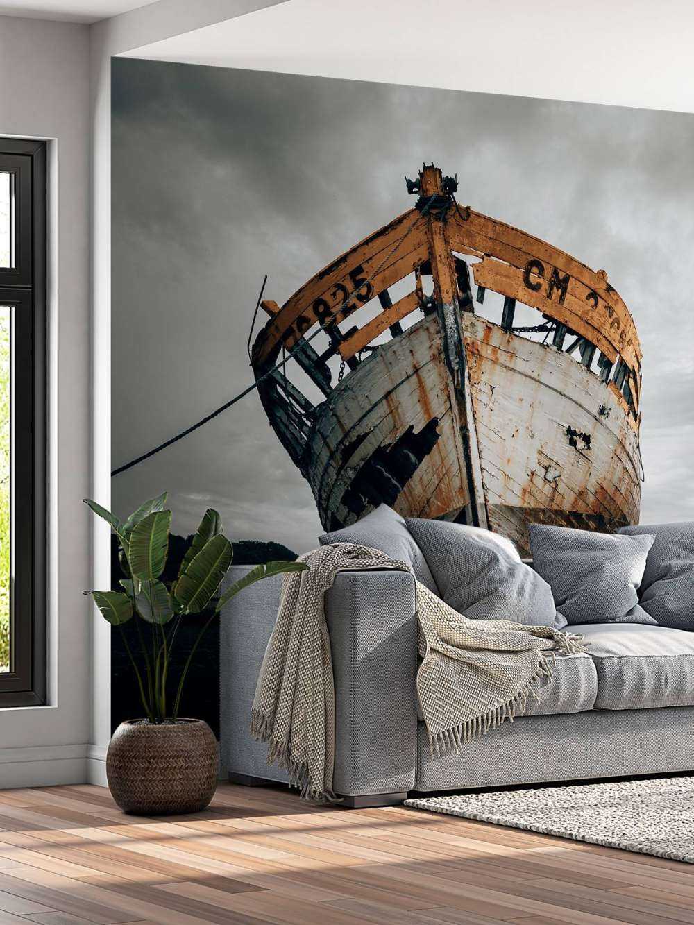 Vecchio relitto arrugginito