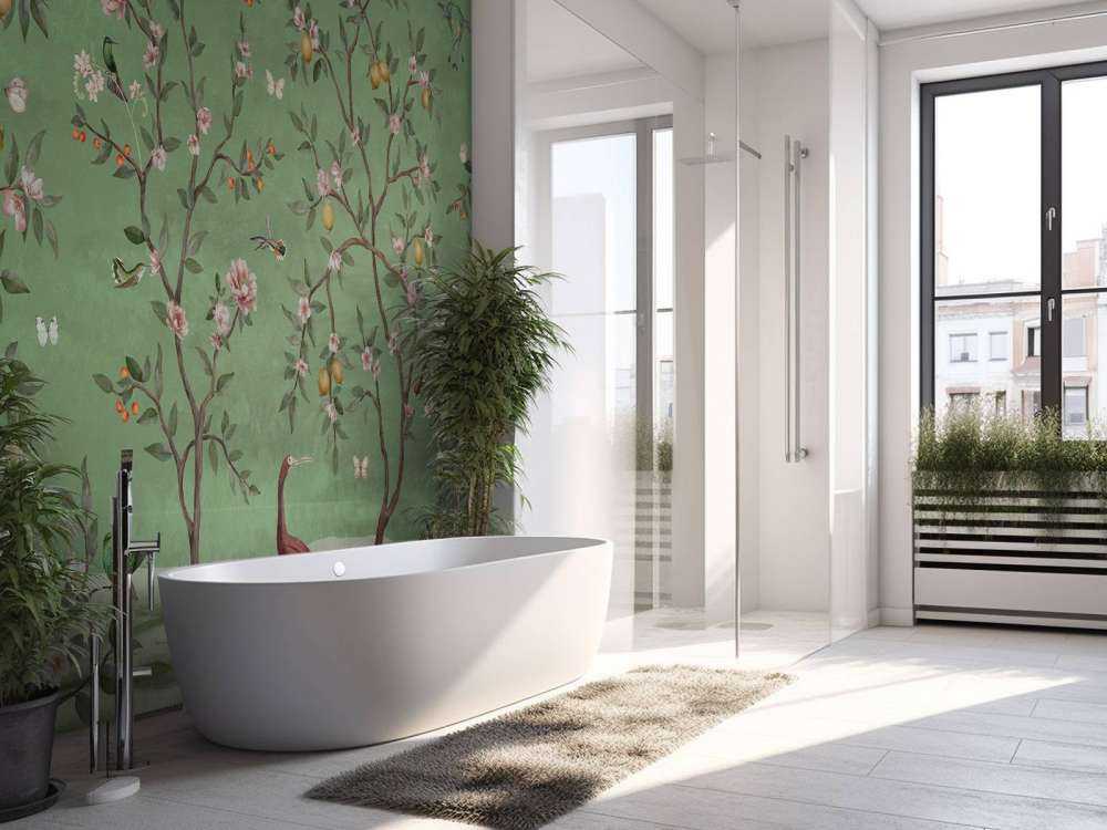 Lemon Tree Chinoiserie - Green