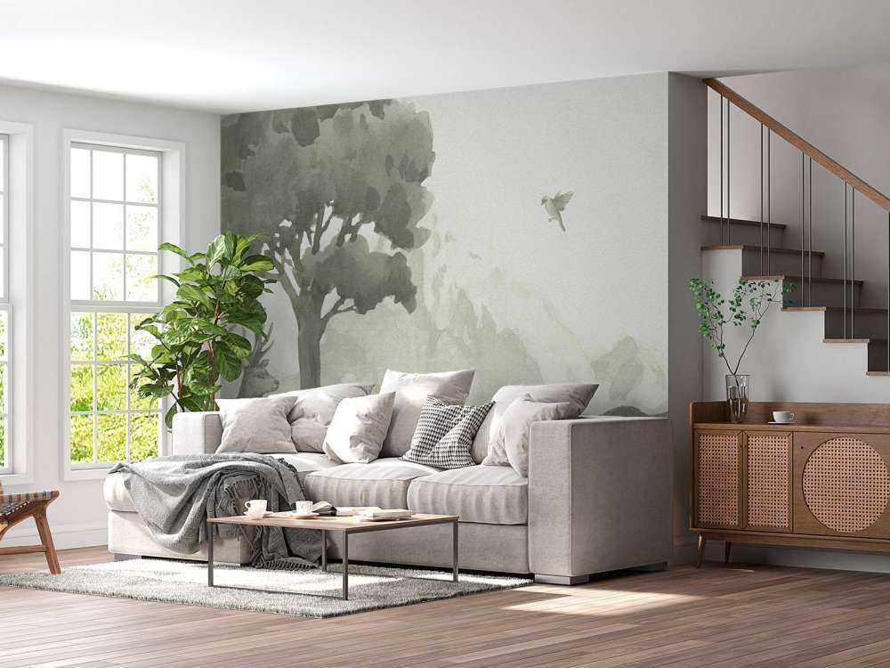 Animali della foresta in verde