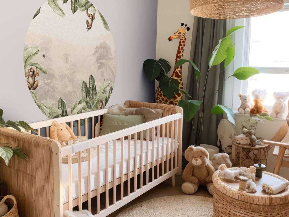 Paesaggio con scimmia