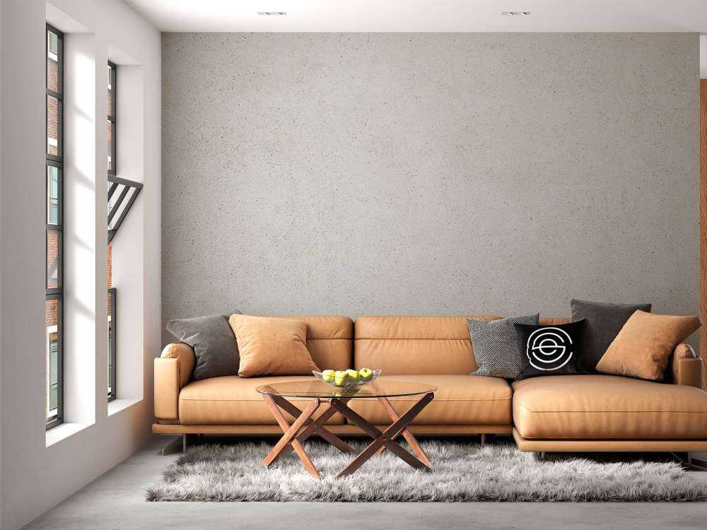 Struttura in calcestruzzo con pietre fini