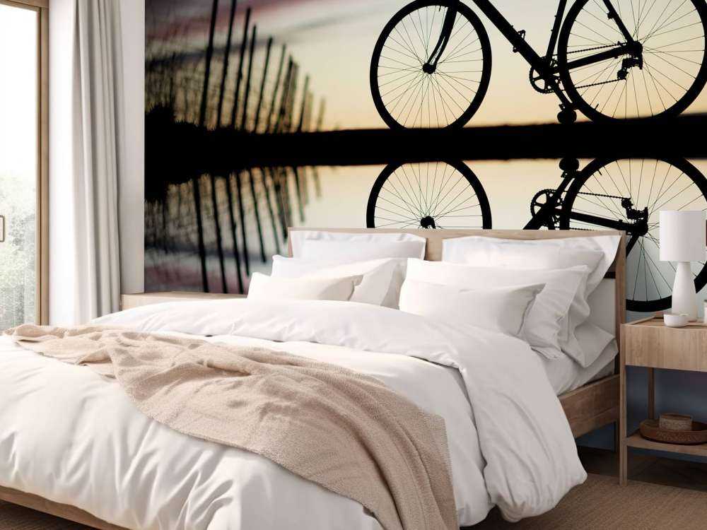 Bicicletta da corsa al tramonto