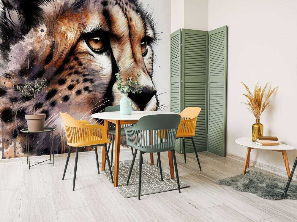 Cheetah ad acquerello