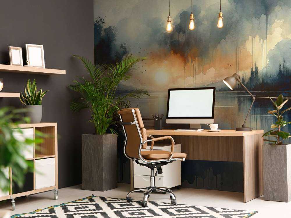 Lago Astratto ad Acquerello