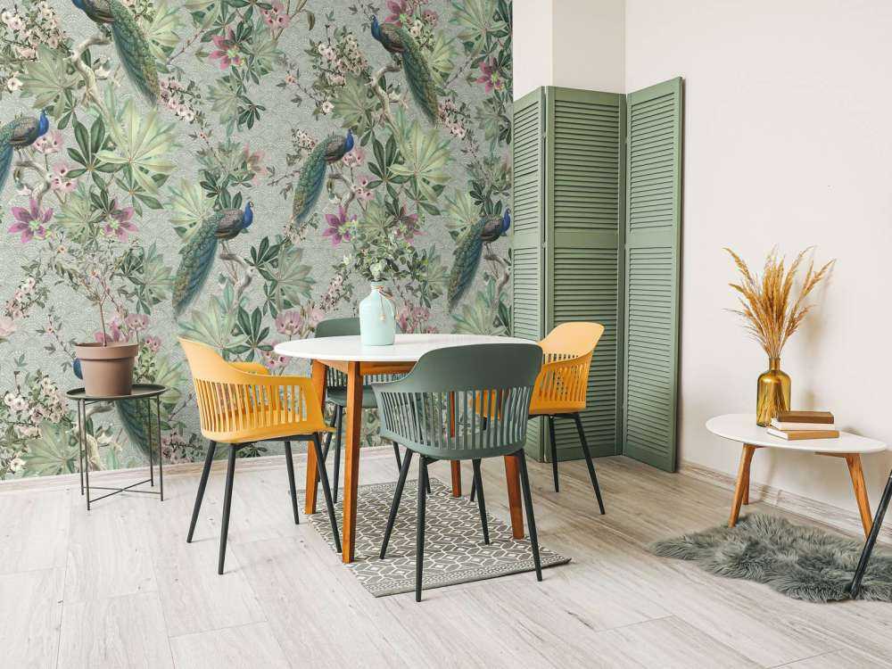 Pavoni da giardino vintage - verde menta