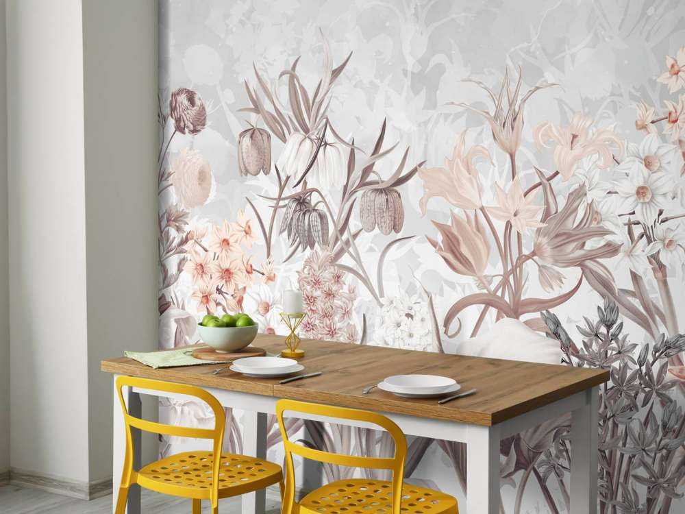 Fiori di Primavera - Grigio Etereo