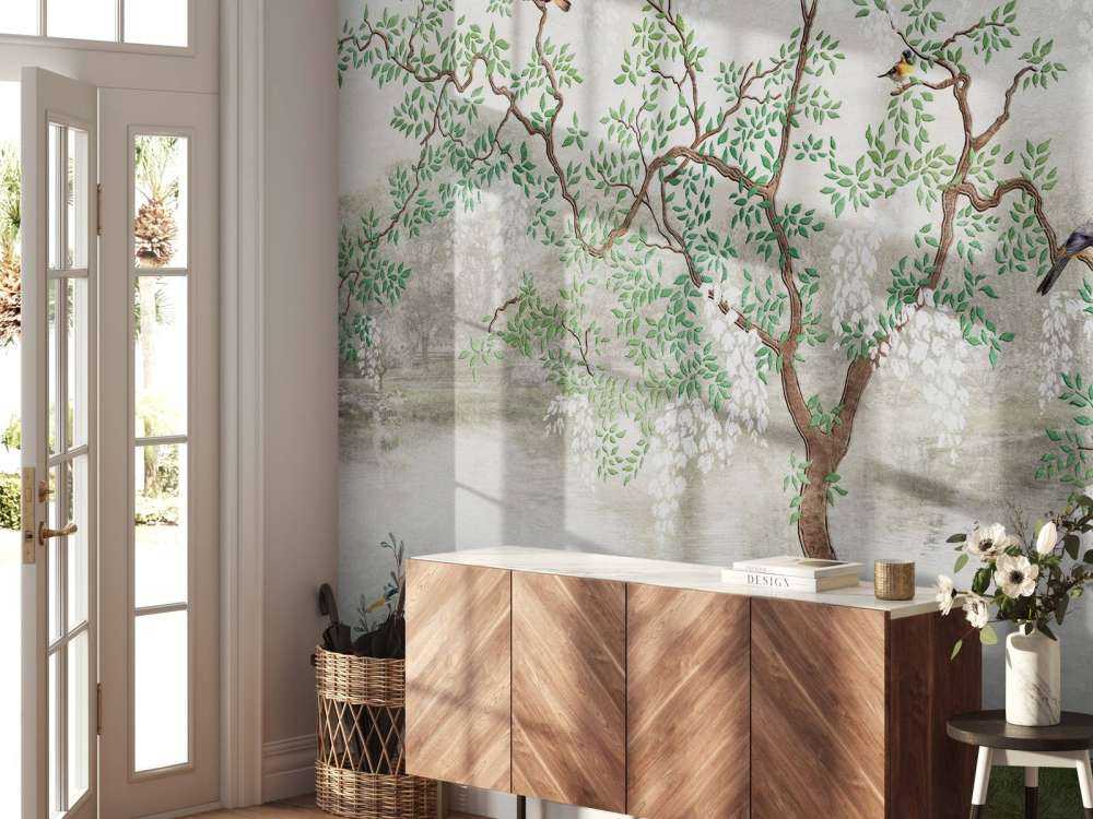 Paesaggio dipinto d'epoca