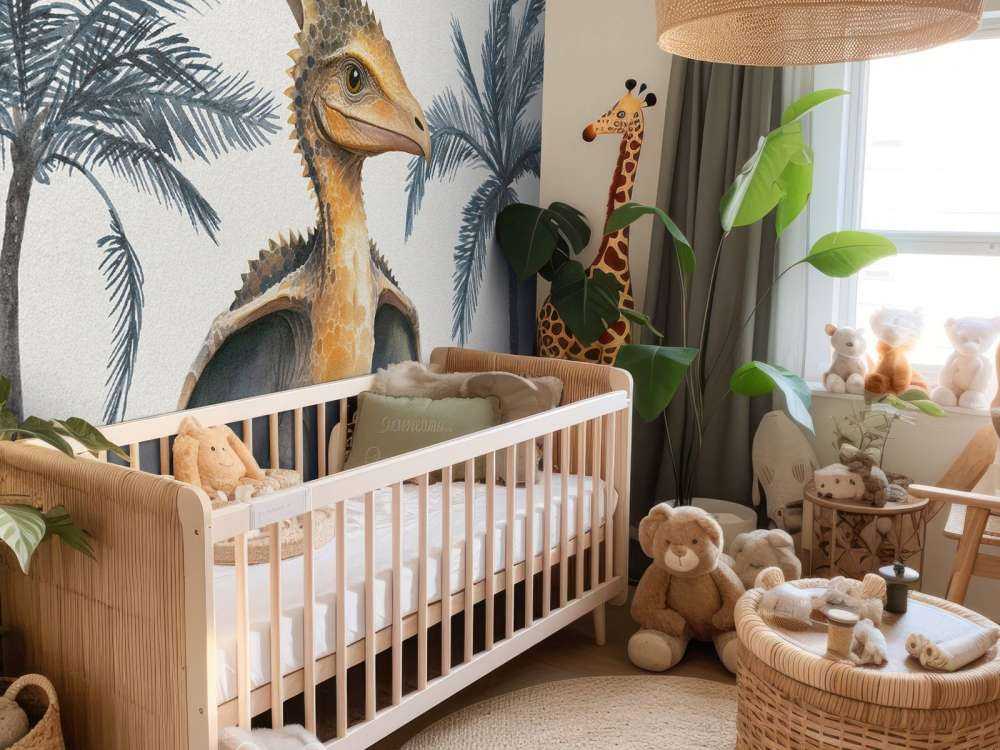 Baby pteranodon nella giungla blu