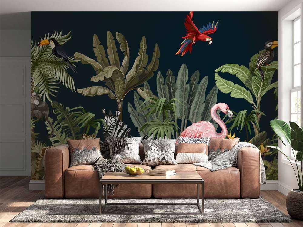 Animali della giungla colorati