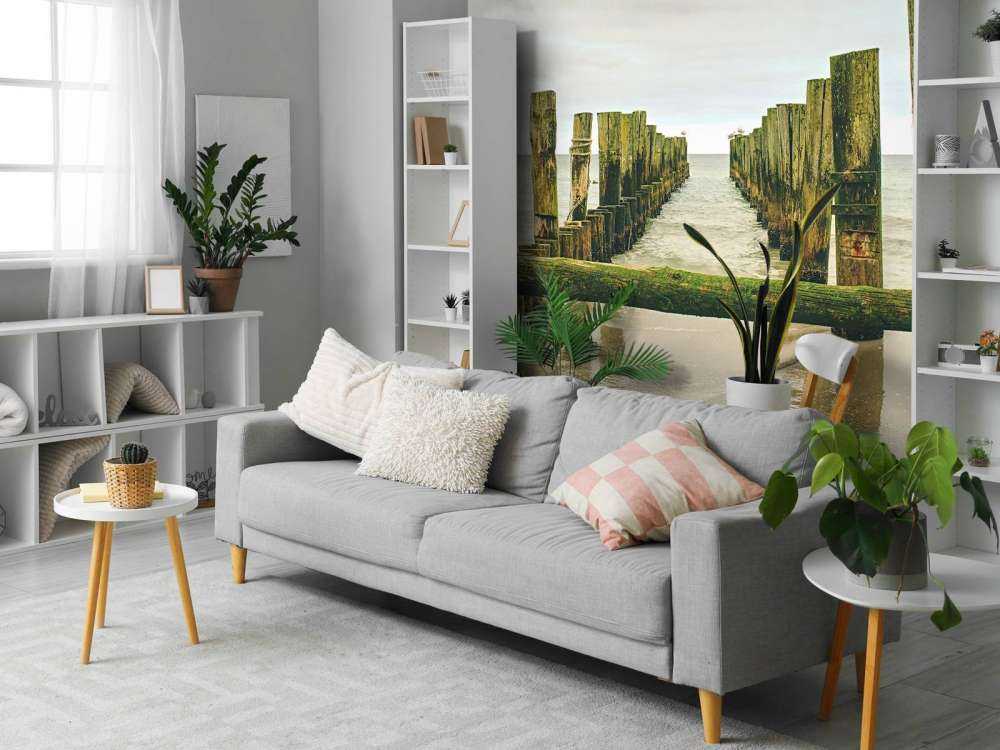 Teste di palo Mossy nell'acqua