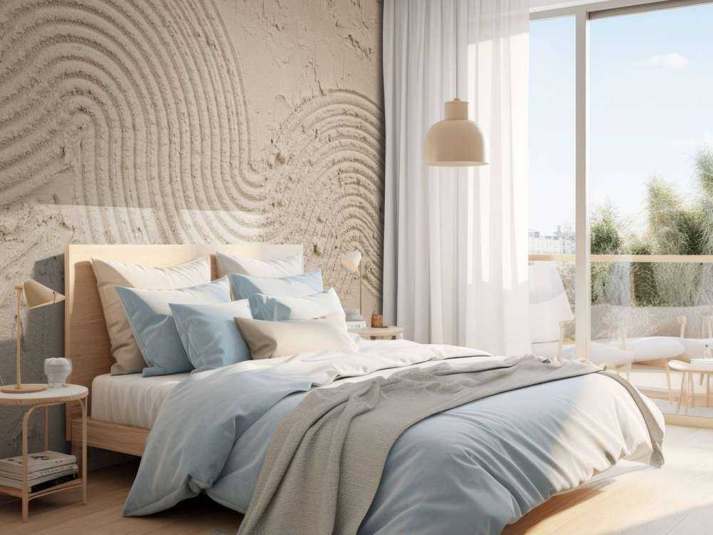 Texture art in taupe