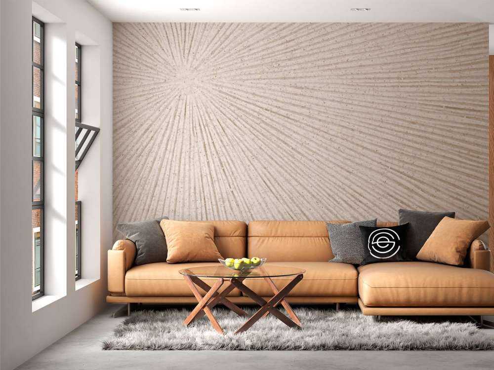 Struttura con linee sole di lino