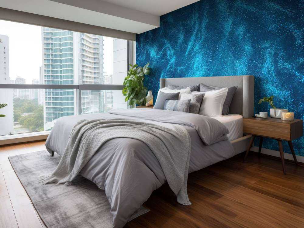 Ruscello di glitter blu