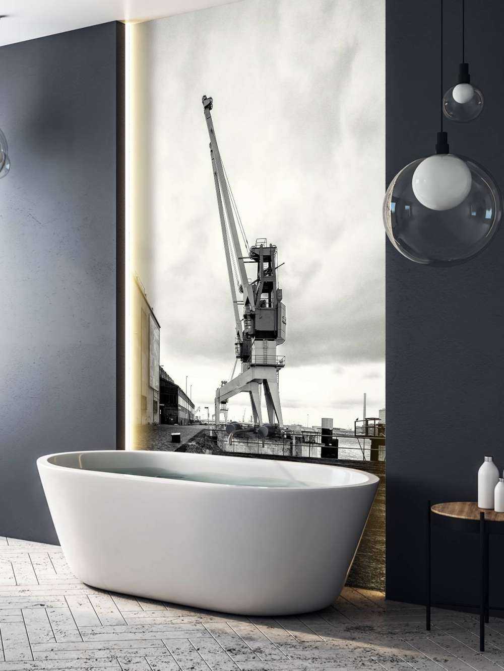 Gru portuale nell'ex sito RDM di Heijplaat Rotterdam 