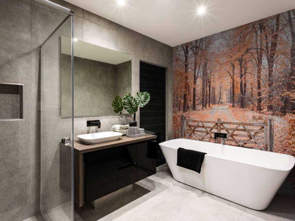 Passaggio alla foresta autunnale