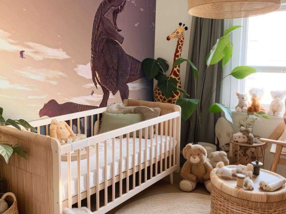 Due tirannosauri in un campo