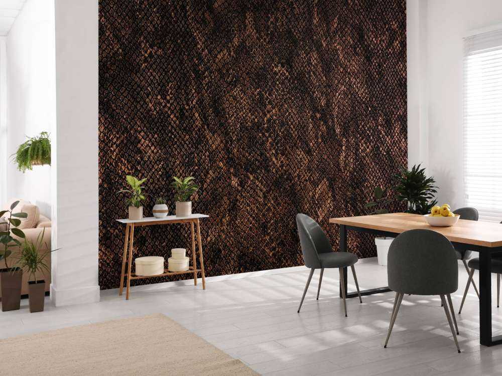 Pelle di serpente color rame