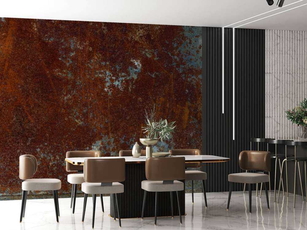 Struttura metallica arrugginita