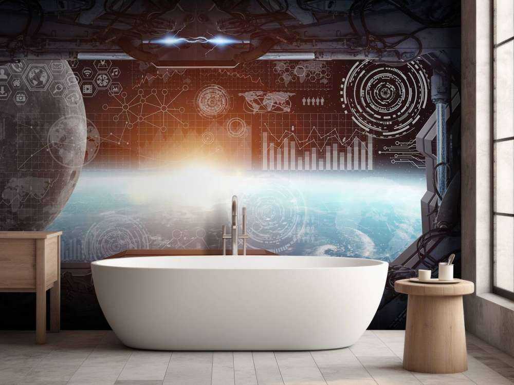 La terra da una stazione spaziale