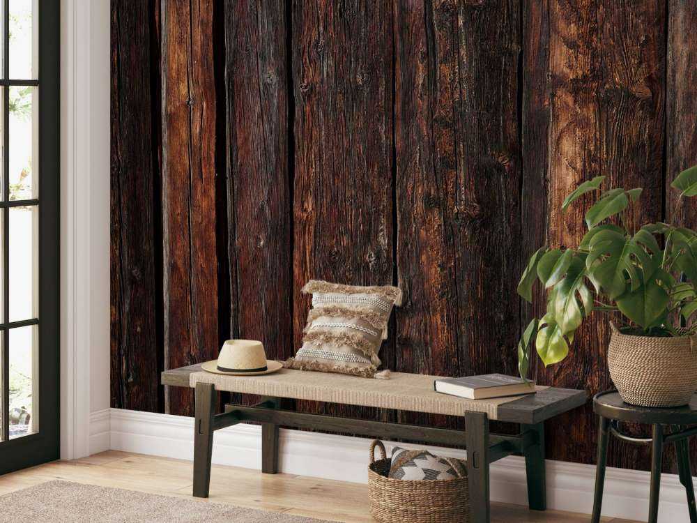 Legno verticale scuro