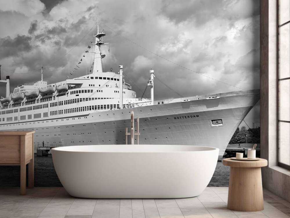 Classico oceano senza tempo in bianco e nero