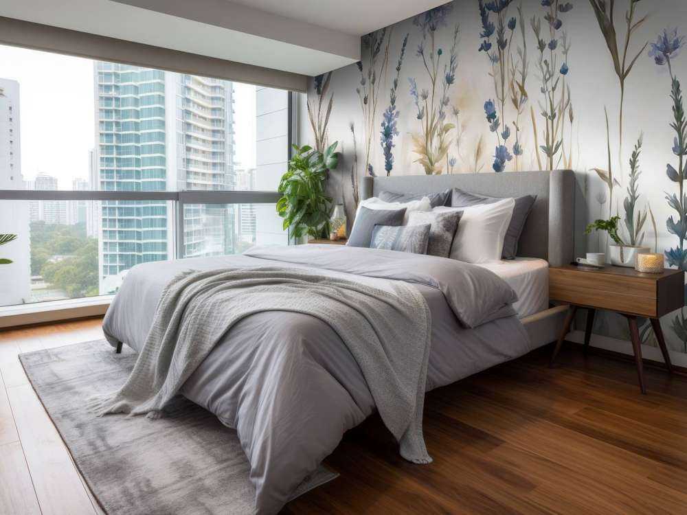 Lavanda Radura Senza Giunte Blu Chiaro