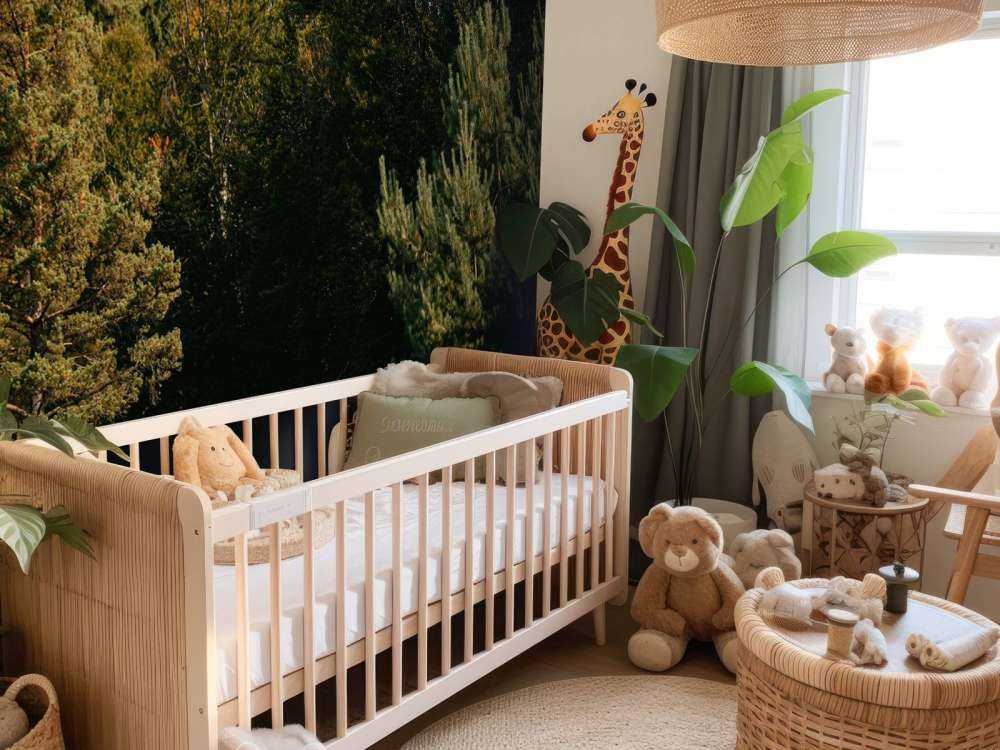 Lamborghini Huracán viola in paesaggio boschivo