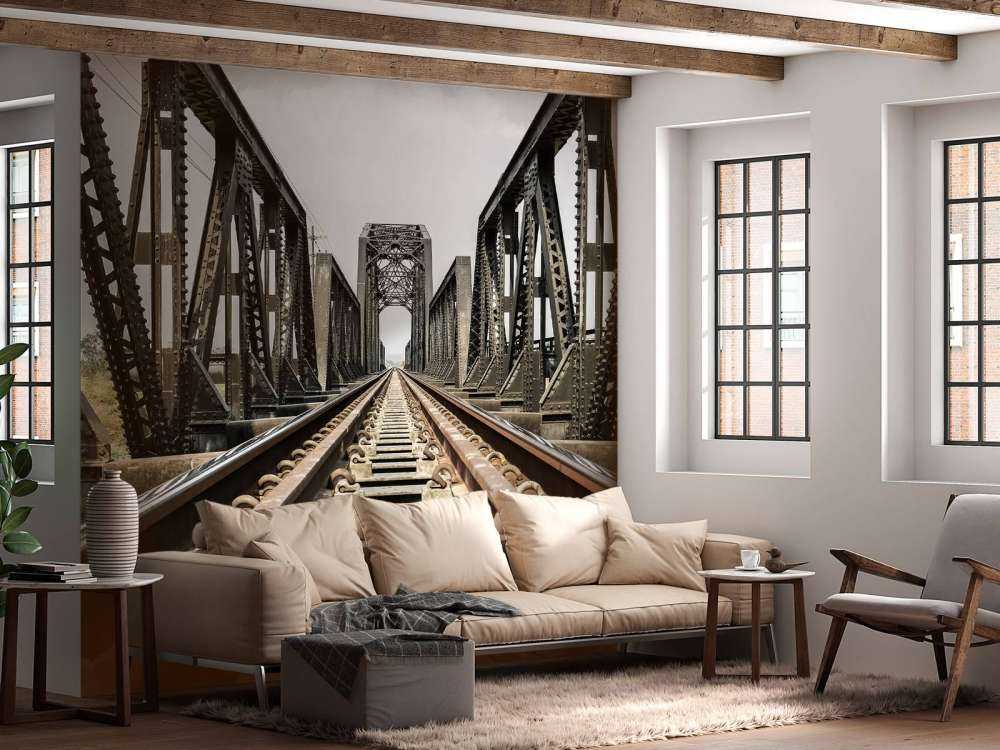 Ponte ferroviario in metallo