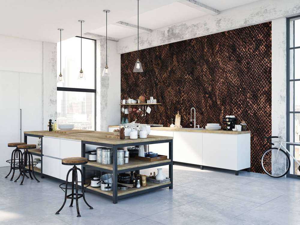 Pelle di serpente color rame