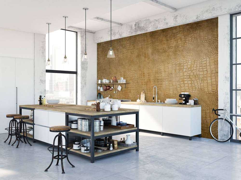 Texture coccodrillo giallo ocra