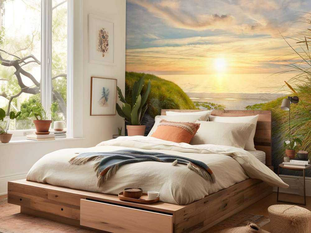 Tramonto sulla spiaggia delle dune