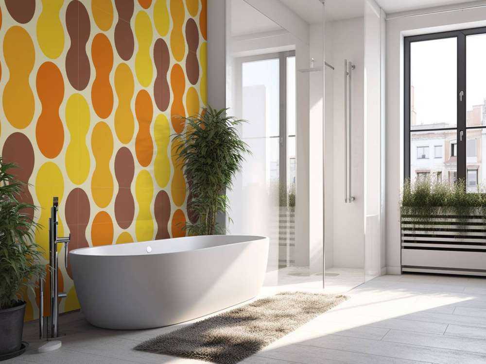 Motivo floreale retrò