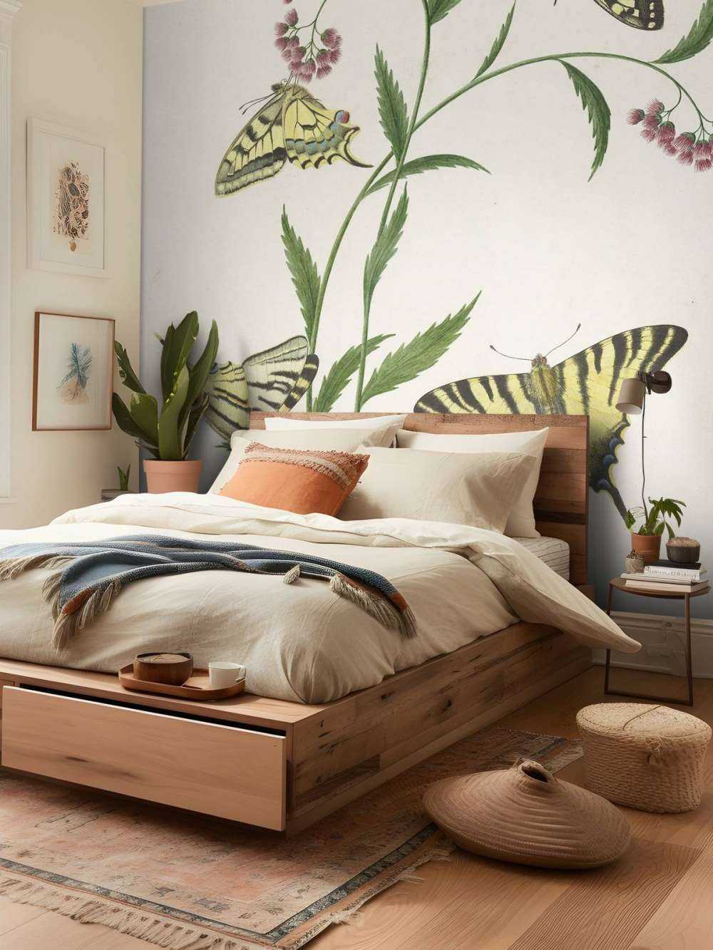 Quattro farfalle sui fiori, Paulus Knogh