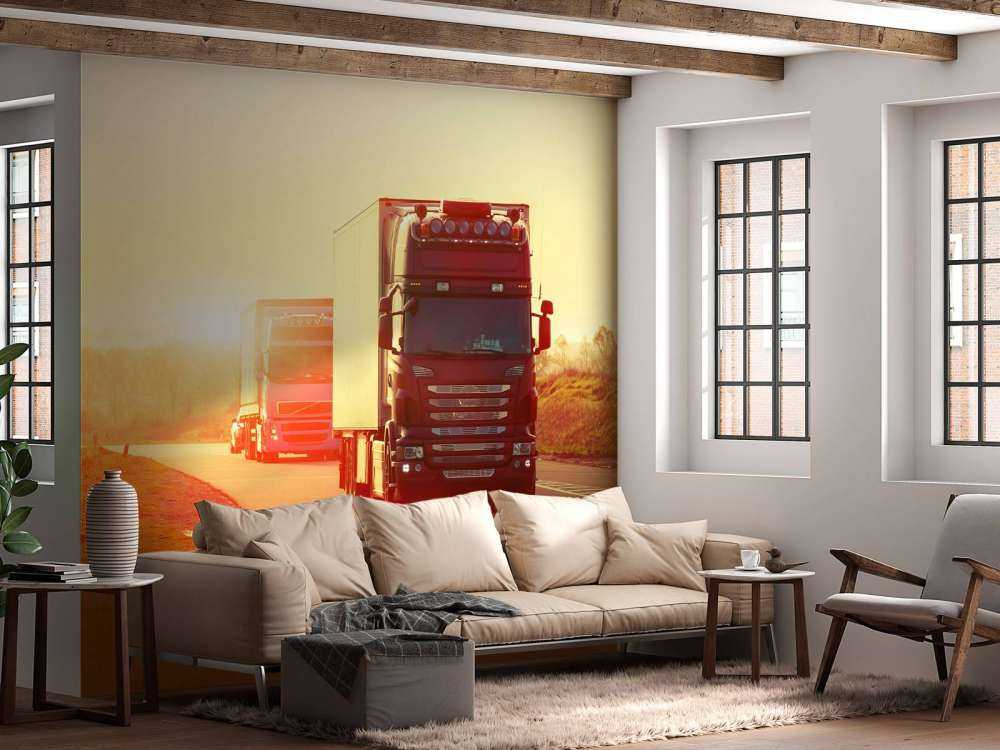 Camion su un'autostrada