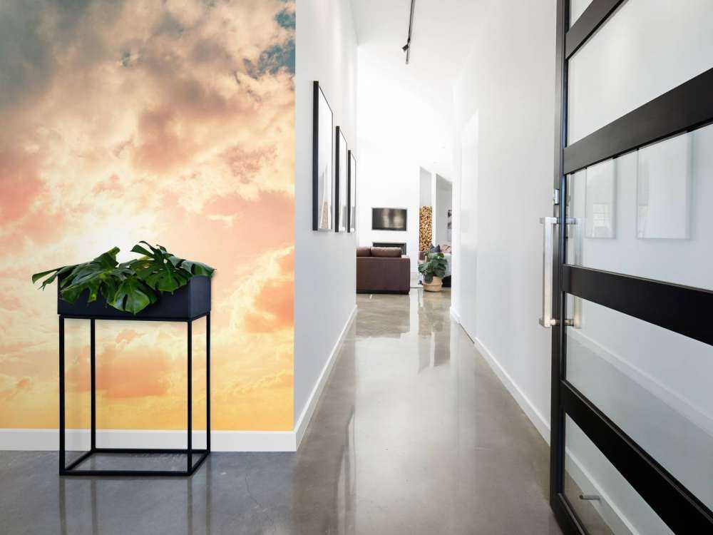 Cielo colorato con le nuvole