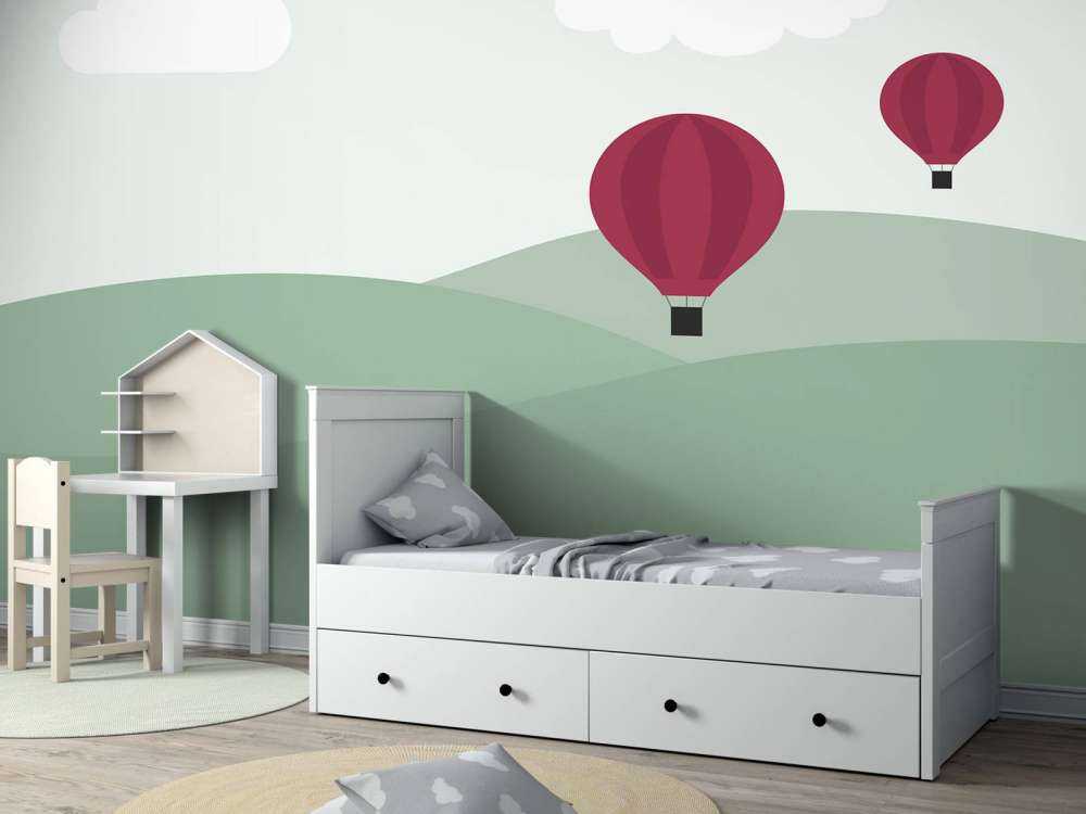 Colline con mongolfiere