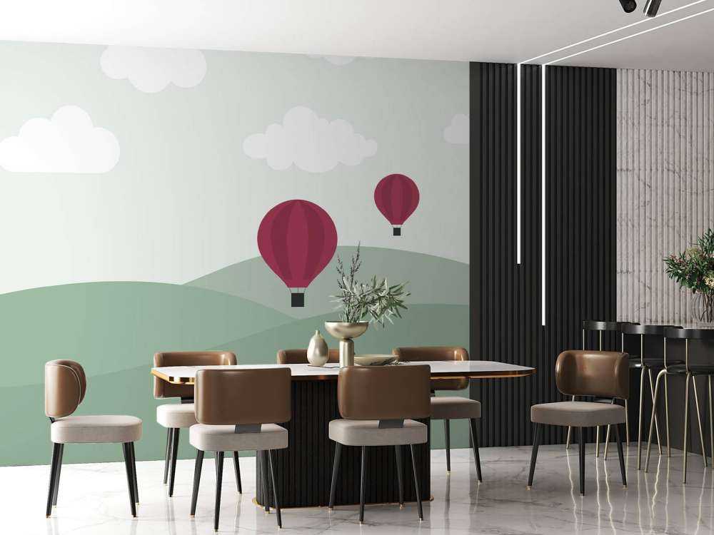 Colline con mongolfiere