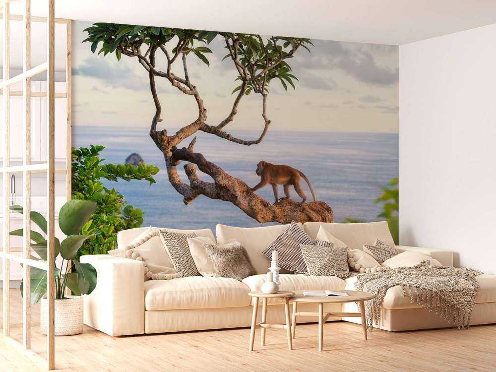 Scimmia su un albero