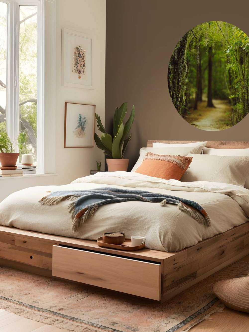 Foresta spagnola piena di muschio