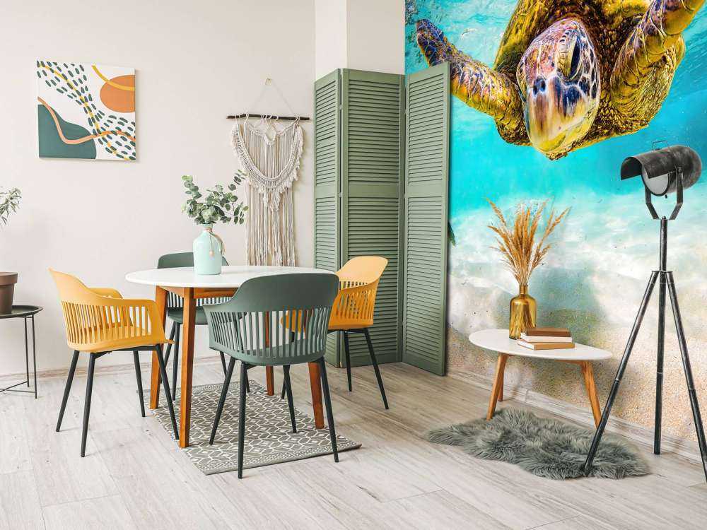 Tartaruga marina nell'oceano