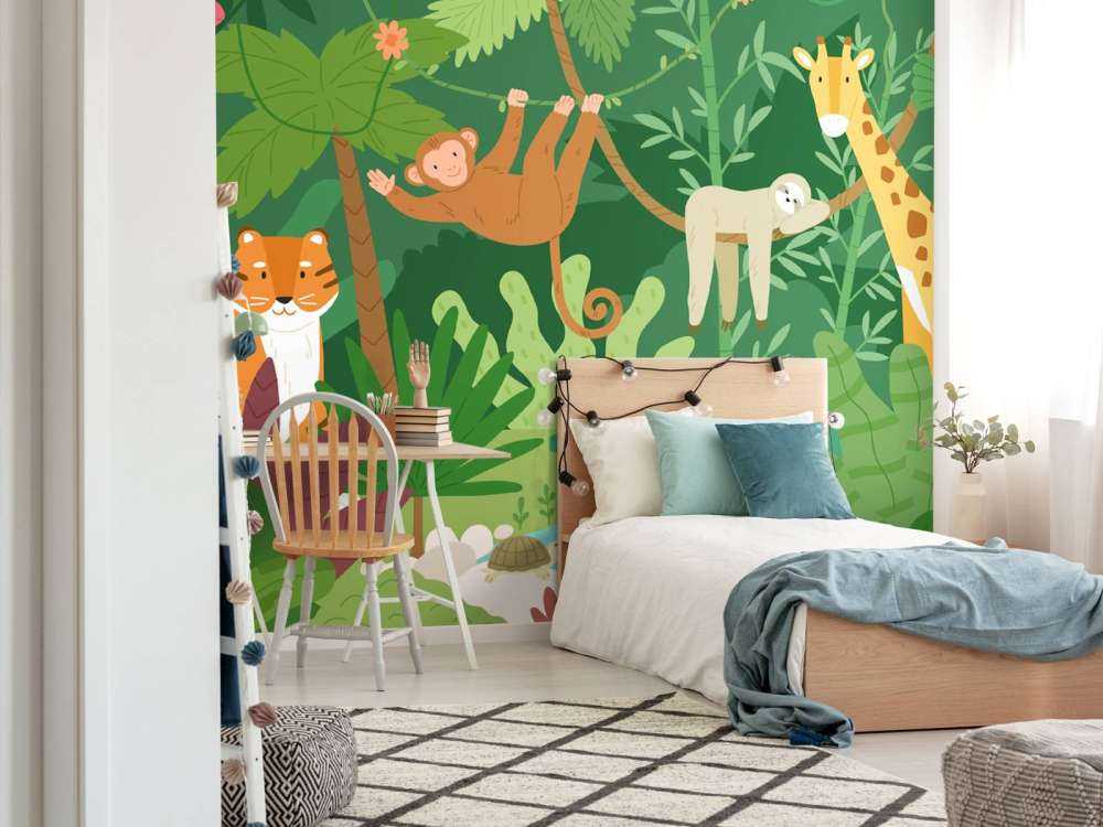 Animali della giungla felici