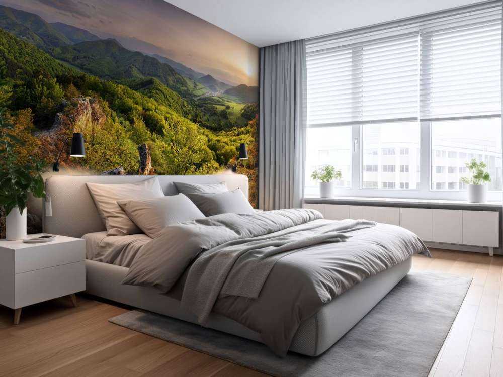 Paesaggio di montagna in primavera