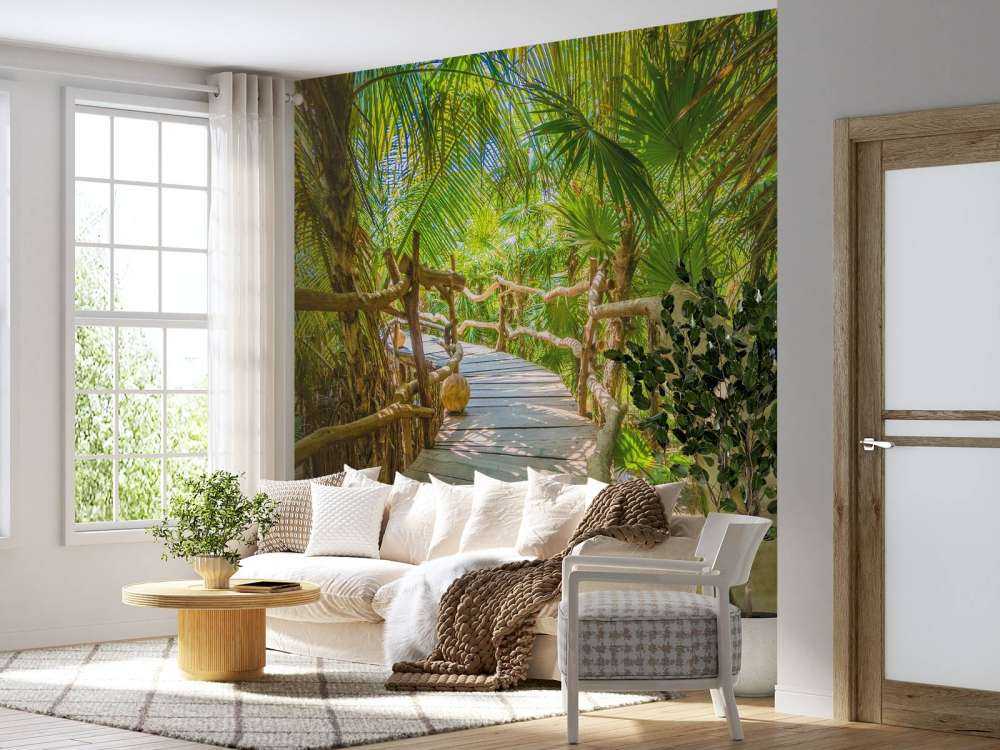 Ponte della giungla tropicale