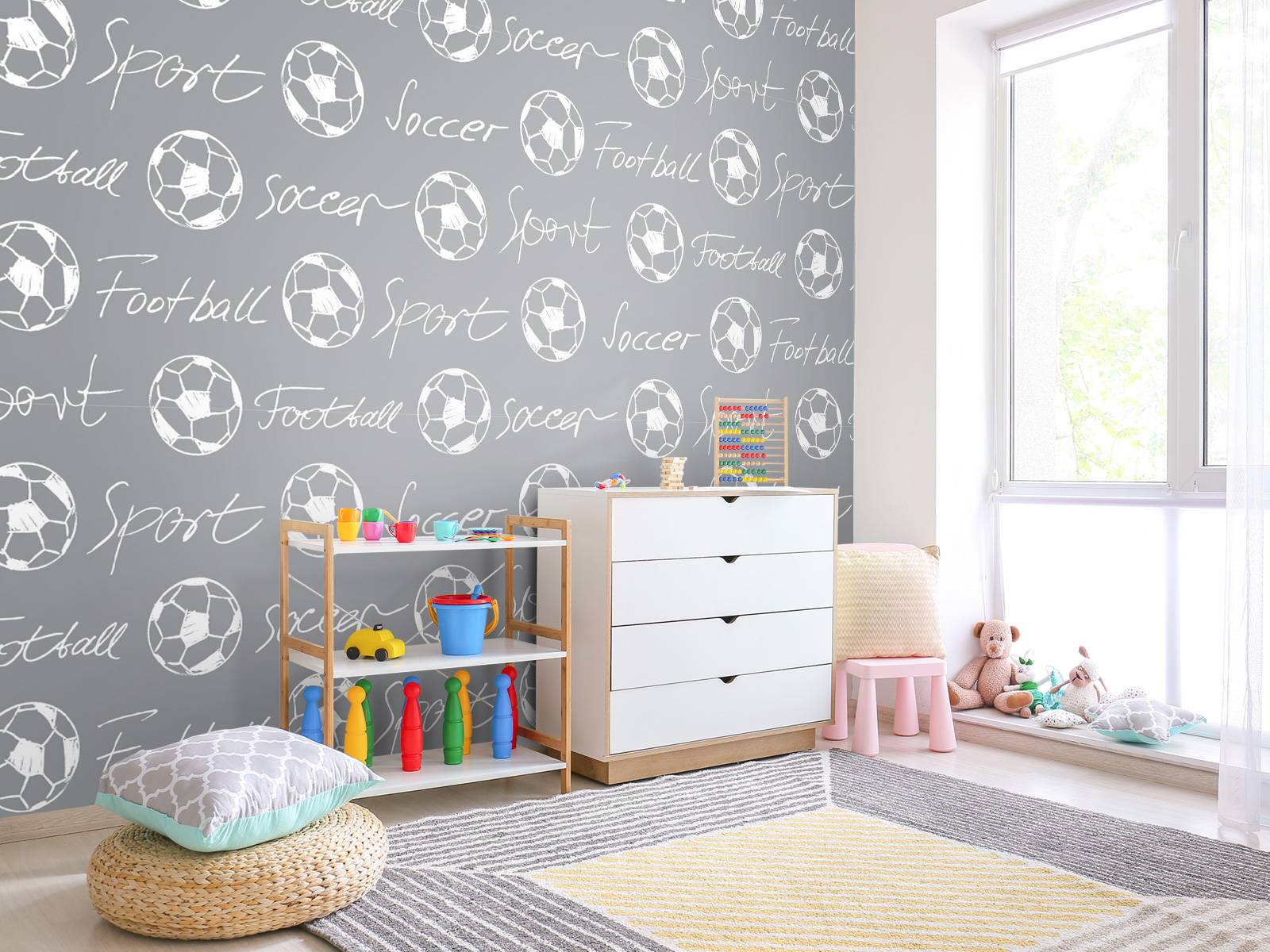 Palloni da calcio e testo, image size:1600x1200